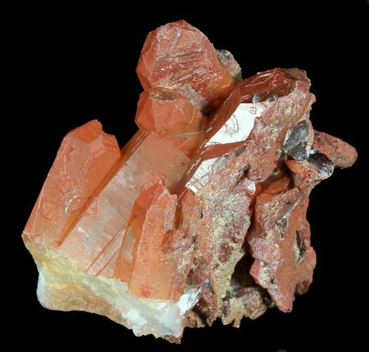 Natural Red Quartz Crystals - Morocco #53041